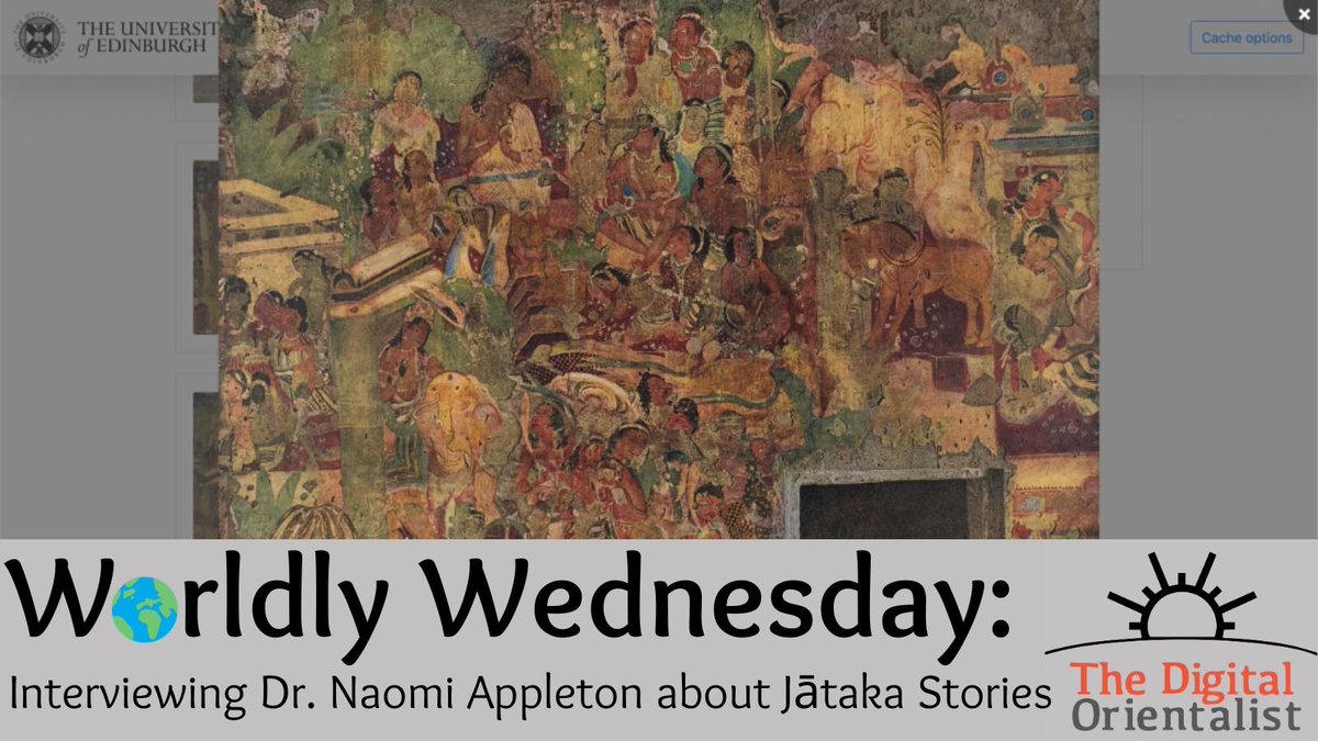 🌏Worldly Wednesday recaps an interview with Dr. Naomi Appleton on Jataka studies. 
📖Read about the cultural significance and timeless wisdom embedded in tales of the Buddha's previous incarnations. lnkd.in/eG2n298Q
#Jataka #DigitaHumanities #digitalarchive #Buddha