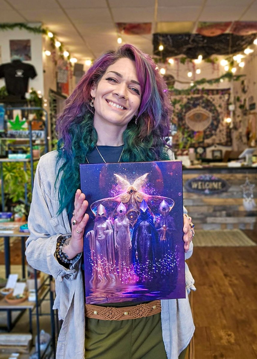 🌟 Excitement fills the air as we welcome a dazzling new treasure to Good Vibes Rock &amp; Shop: the Sacred Moth Limited Edition Annual Ascension canvas print collection!

✨ Each canvas is an echo of celestial melodies, a vivid portrayal of the profound journey we embark upon each