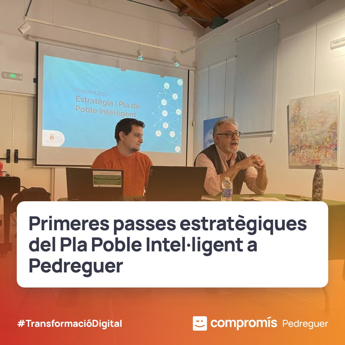 CompromisPDGR's tweet image. Amb la presentació de l&apos;Estratègia i Pla de Poble Intel·ligent, s&apos;obri la via del desenvolupament del municipi d&apos;acord amb els nous temps i les noves tecnologies, sempre tenint en el centre de les actuacions a les persones.