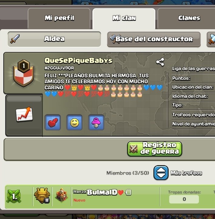 🫶Gracias COMUNIDAD♡♡

☆Realmente, he vivido una noche genial♡ En la guerra sorpresa, organizada por <a href="/VGirls502/">VirusGirls502</a> y todos los clasheros que asistieron♡♡ 

•Comenzar mi cumpleaños así, es lo más maravilloso que me pudo suceder♡♡

 ♡ ME HAN HECHO MUY FELIZ♡♡

GRACIAS❣️