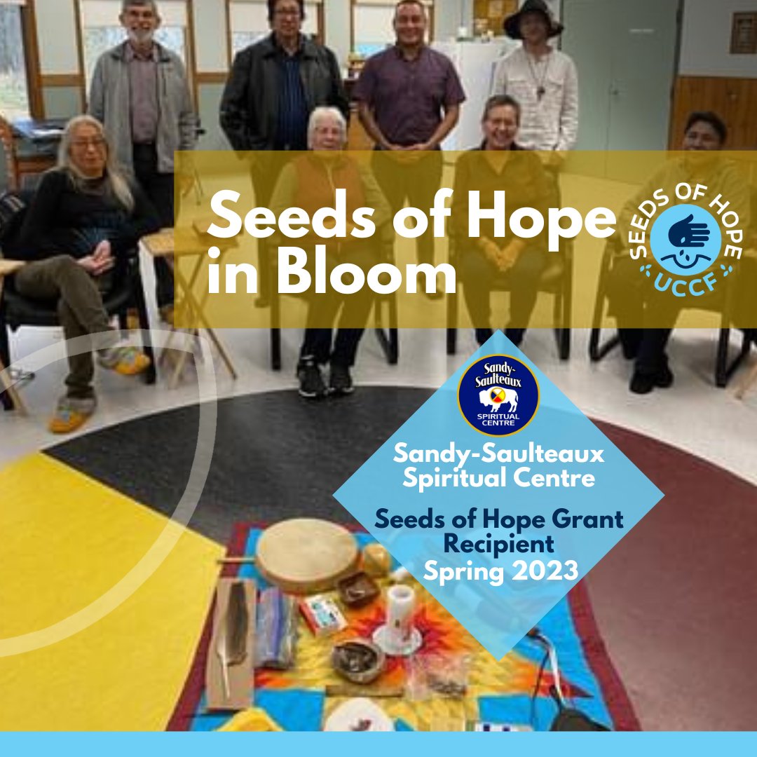 Last year, Sandy Saulteaux Spiritual Centre received a Seeds of Hope #grant in support of Lateral Violence training for their team. The training was delivered by Jaicee Chartrand of Crisis & Trauma Resource  Institute. 
1/
#UCCanFoundation #UCCan #IndigenousJustice #SOHSpring2023