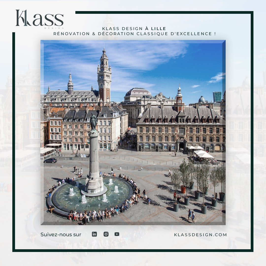 #Klass #Design à #Lille, notre agence est là pour concrétiser vos #projets de #rénovation, d'#aménagement ou de #décoration, dans un #style #classique d'exception. 🎨
🌐 klass-design.fr/travaux-de-dec… 
✉️ contact@klass-design.fr
#DécorationClassique #Aménagement #ProjetSurMesure #Lille