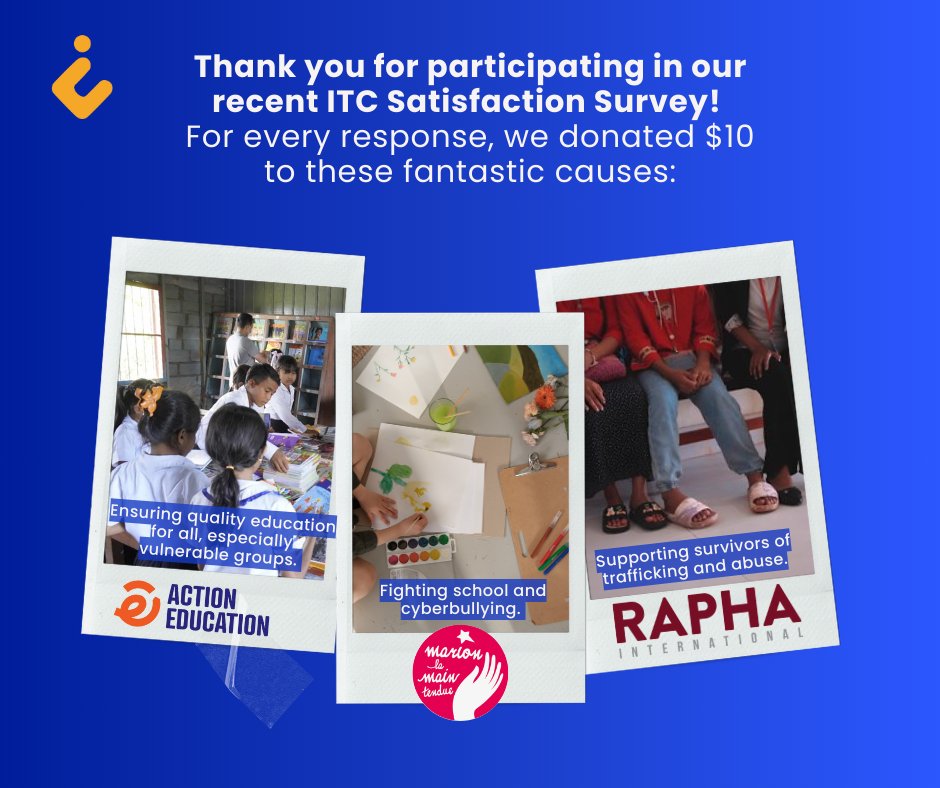 ITCgroup_'s tweet photo. 🌟 Big Thanks to Our Amazing Clients! 🌟
🙌Together, we donated a total of $1,281! 

📚 Action Education: https://t.co/pZRoDyDlXS

👫 Marion la Main Tendue: https://t.co/gVTNXh7mZQ

🌈 Rapha International: https://t.co/B6j2Mti4rl

Let’s keep making a positive impact together. https://t.co/MMCJAP37iN