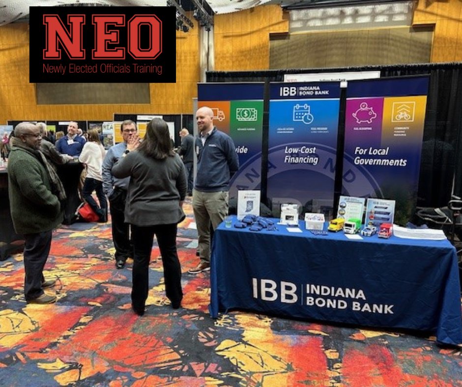 bond_bank's tweet photo. Yesterday, we were able to spend the day at the Newly Elected Officials Training presented by @AimIndiana. It was a great time connecting with Indiana officials and discussing how the @bond_bank can provide low-cost financing to their communities. #AimNEO https://t.co/VikSplmwZl