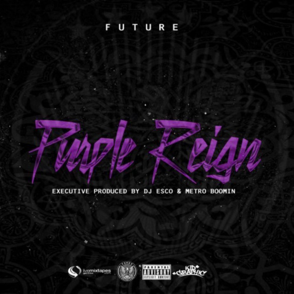 8 years ago today, Future dropped his “Purple Reign” mixtape 📼 

Executive produced by DJ Esco &amp; Metro Boomin 🎹 

It featured “Perkys Calling”, “Purple Rain”, “No Charge”, “All Right” &amp; many more tracks 🦅