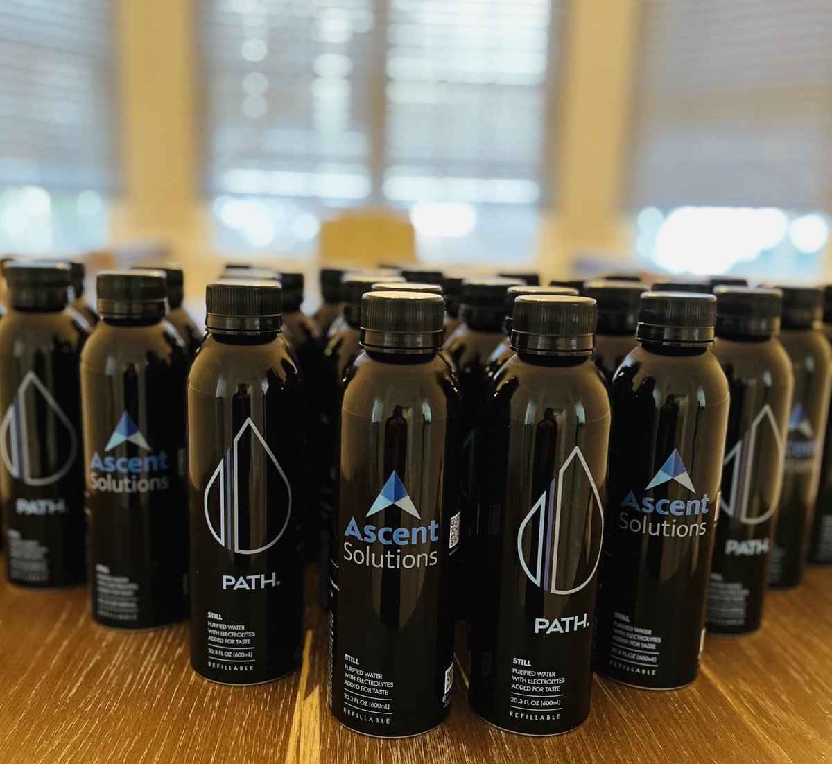 We are ready for our partner kickoff meetings now! We 💙 our new PATH refillable and reusable water bottles.

#PATHwater #sustainable #reusable #environment #ascentsolutions #ERP #cloudERP <a href="/drinkpathwater/">PATH</a>