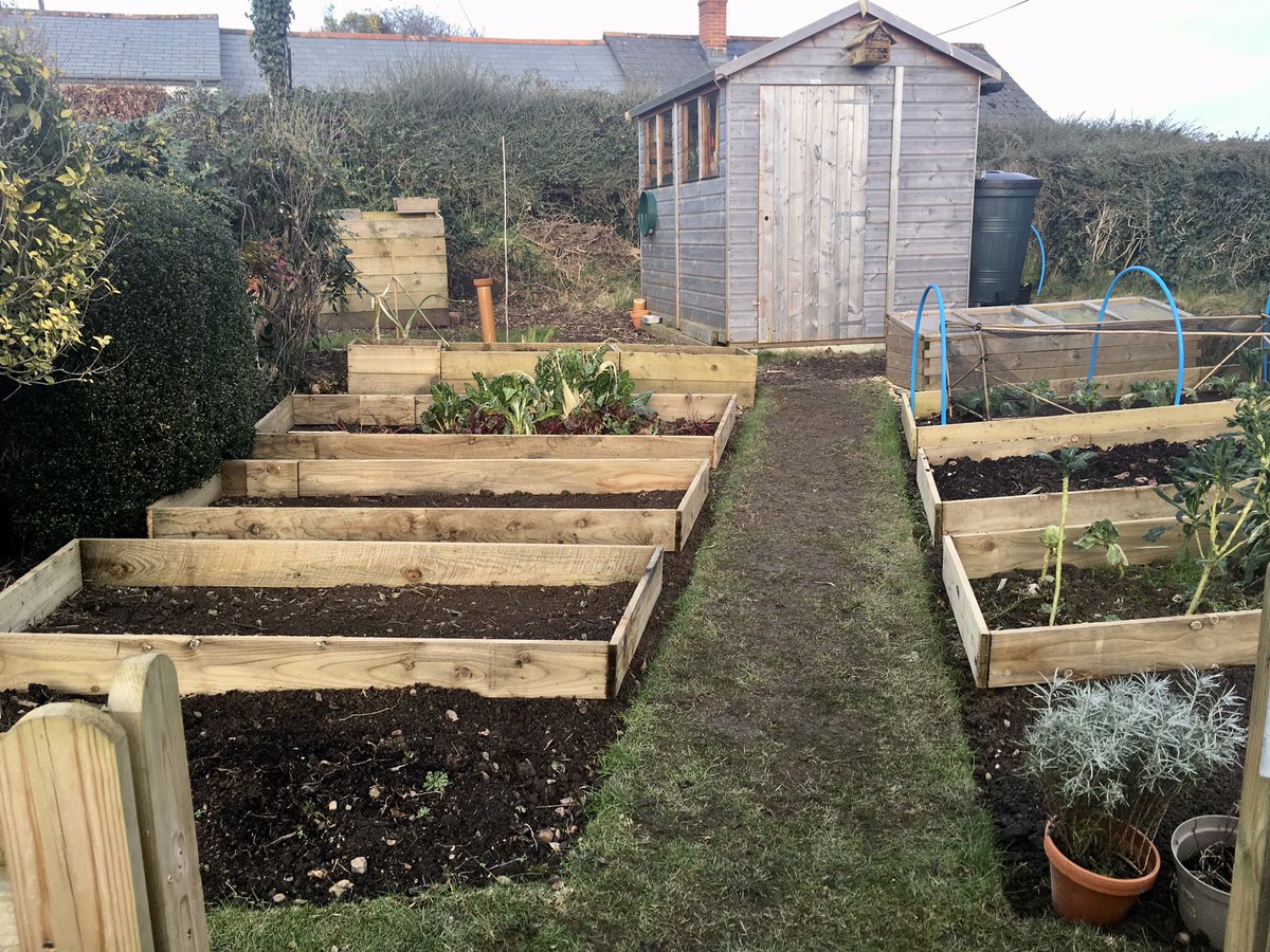 Pretty cold here at The Devon Patch, thankfully no snow, but putting in the final raised beds kept me lovely an toasty, now for some compost and plants! #devonpatch #vegetablegardening #plot #vegpatch