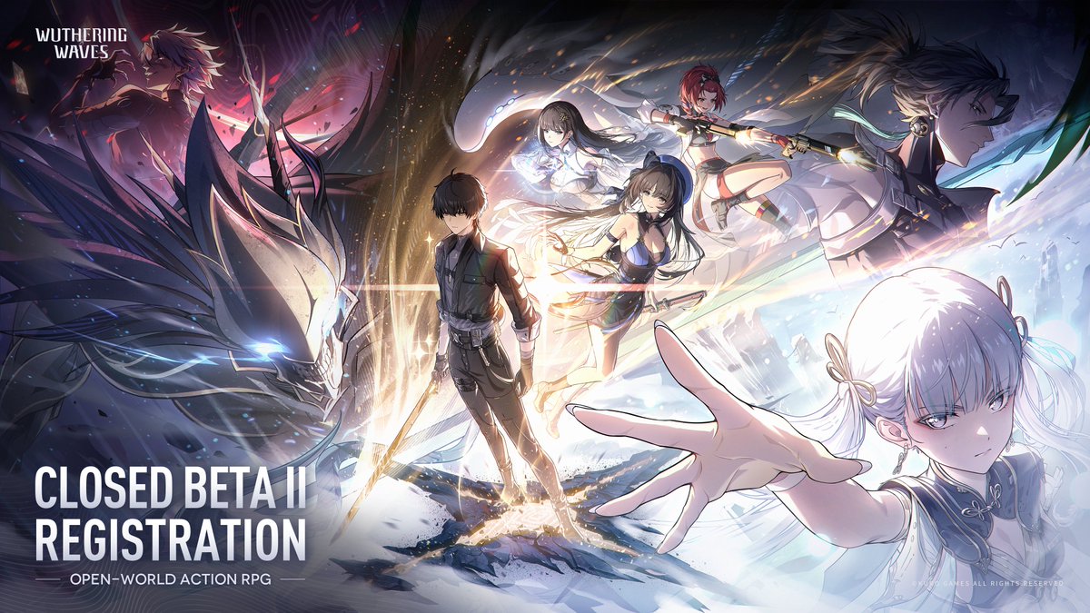 Rover, gear up for a new adventure.
Wuthering Waves CBT2 Recruitment has started!
Join the recruitment to enter a raffle for iPhone 15 Pro Max, PS5, Nintendo Switch, and more!

Recruitment Page:
wutheringwaves.kurogame.com/en/cbt

✦Event Time✦
2024/1/17 19:00 - 2024/2/7 02:00 (PT)