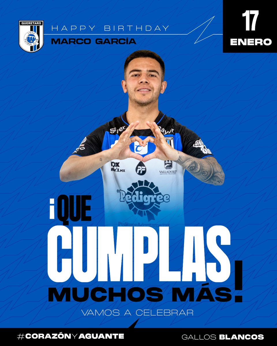 ¡Hoy estamos festejando a <a href="/Marco_GarciaR/">Marco Garcia</a>! 🥳

A celebrar más cumpleaños juntos.

#CorazónyAguante
