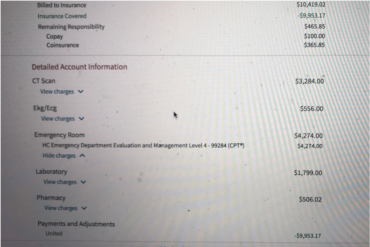 Cartabellotta's tweet image. Amica residente in USA con lieve polmonite post #Covid. Ecco il conto per 1 giorno in pronto soccorso, esami diagnostici e farmaci.
Teniamoci stretto e rilanciamo il nostro Servizio Sanitario Nazionale
RT 🙏
#SalviamoSSN