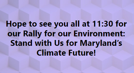 Get the Zoom information: mdlcv.org/event/18690

#ClimateAction #Rally #mdga24 #mdpolitics