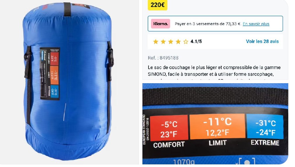 IngridRadioRoma's tweet photo. 220 euros le sac de couchage ! 😬 https://t.co/401Ta0rrnW