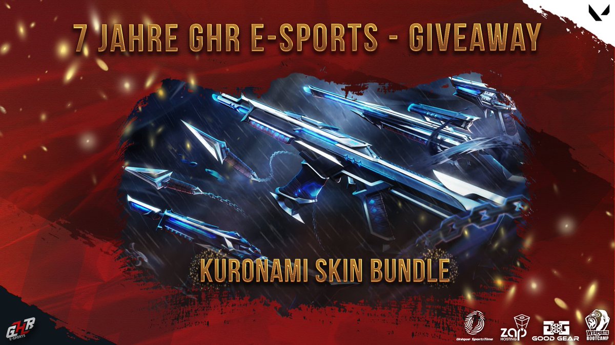 🔴 7 JAHRE GHR E-SPORTS 🔴 

🎉 Feiert mit uns unser 7-jähriges Jubiläum! 🥳🎁 Macht mit beim ultimativen Giveaway und sichert euch die Chance auf:

⭐ KURONAMI SKIN BUNDLE ⭐

Was ihr tun müsst, um dieses Knife zu bekommen 👇
✅ Folge <a href="/GHReSports/">coming soon…</a>
❤️ Like diesen Post
🔁 Retweete
