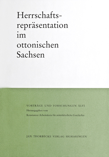 #openaccessmiddleages 

Althoff, Gerd/Schubert, Ernst (ed.), Herrschaftsrepräsentation im ottonischen Sachsen (Vorträge u. Forschungen 46), Sigmaringen 1998.   

Link: 
journals.ub.uni-heidelberg.de/index.php/vuf/…

#medievaltwitter