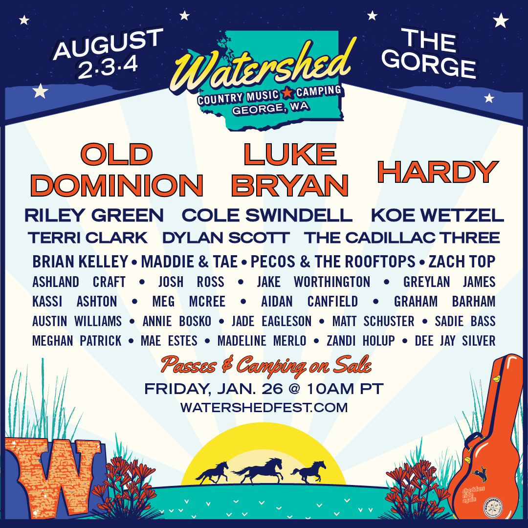 Watershed Festival 2025 Lineup Poster