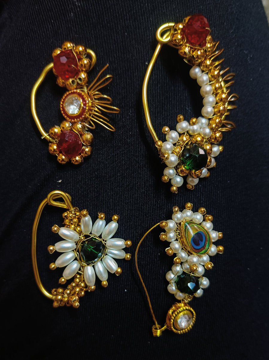 prestine_pearls's tweet photo. नथ ❤️
#homemade
#my_work
#first_attempt https://t.co/J4Hru6SSSF