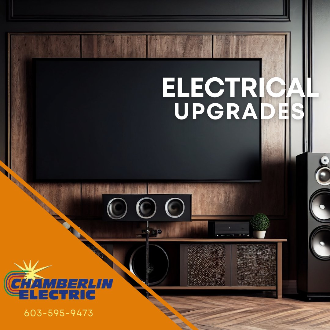 Holiday upgrade to your entertainment system? Give our team a call, and be sure those new toys are protected!

🔗chamberlinelectric.com
📞(603) 595-9473

#chamberlinelectric #nhelectricians #hudsonnh #nhelectric #electricalcode #surgeprotection