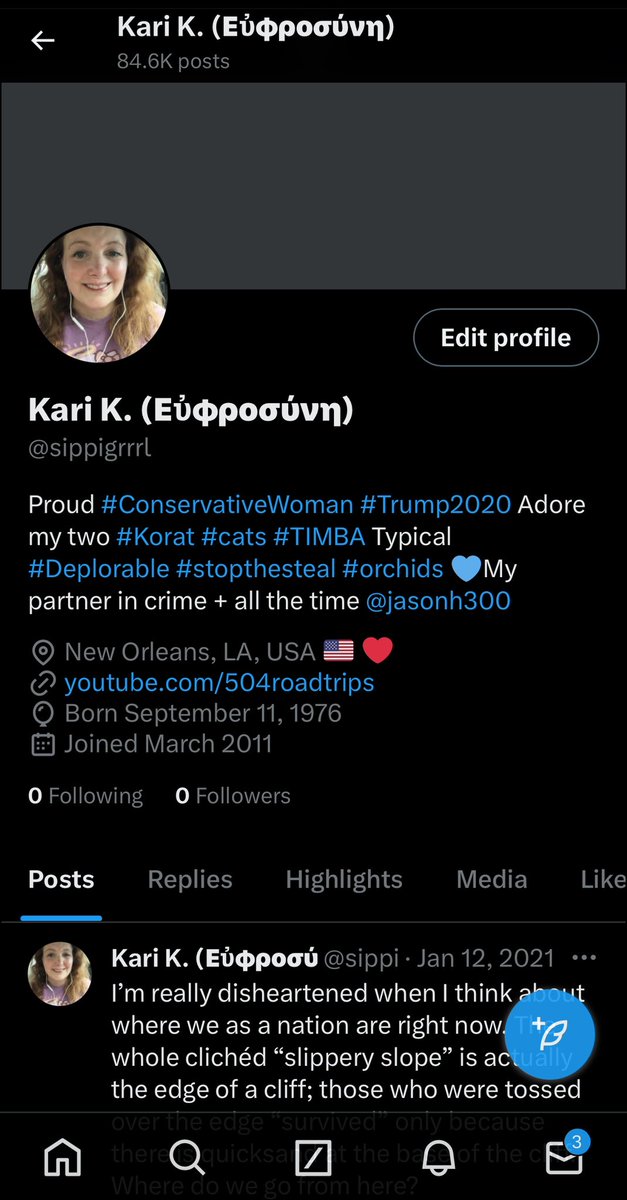 .@RealJean50 I’m in the same spot as you re: Twitter deleting previous account. Mine had 17K followers & 84K posts & nuked after biden was installed. It’s maddening. Twitter is so full of pr0n now – maybe why it’s X now. Idk what ToS I broke & no answers to appeals. #BringEmBack