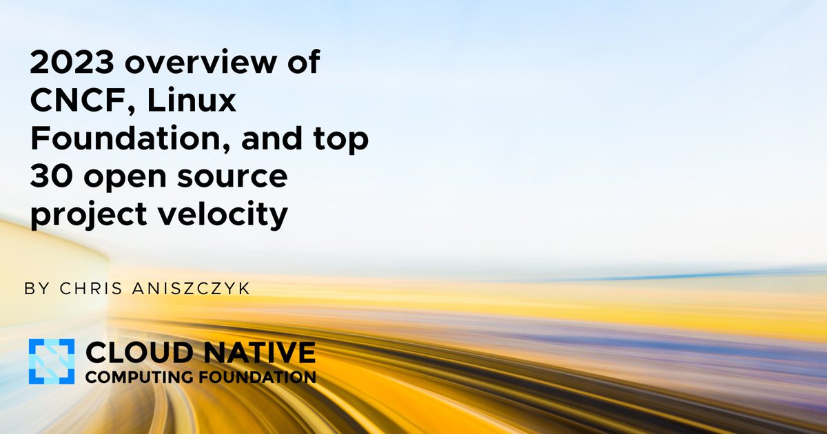 📈 @cra shares insights into project velocity for CNCF projects, @linuxfoundation projects + the top 30 #opensource projects over the course of 2023 👀 cncf.io/blog/2024/01/1…