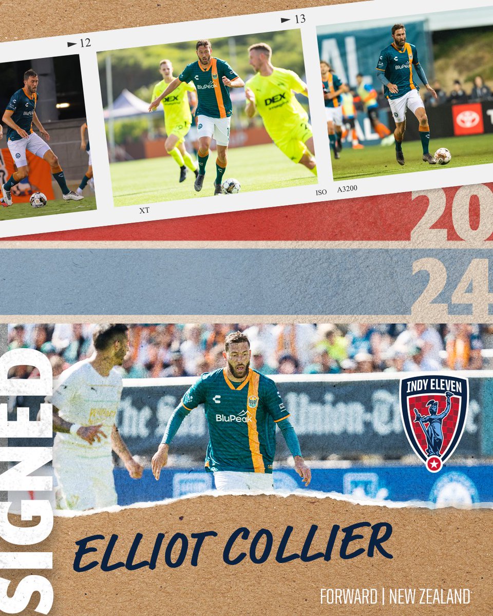 IndyEleven's tweet photo. SIGNED ✍️ Forward Elliot Collier returns to the Circle City for the 2024 season

Welcome back Elliot!

📰 ➡️ https://t.co/4ESRtK0tpR https://t.co/LzB9VHz5Xe