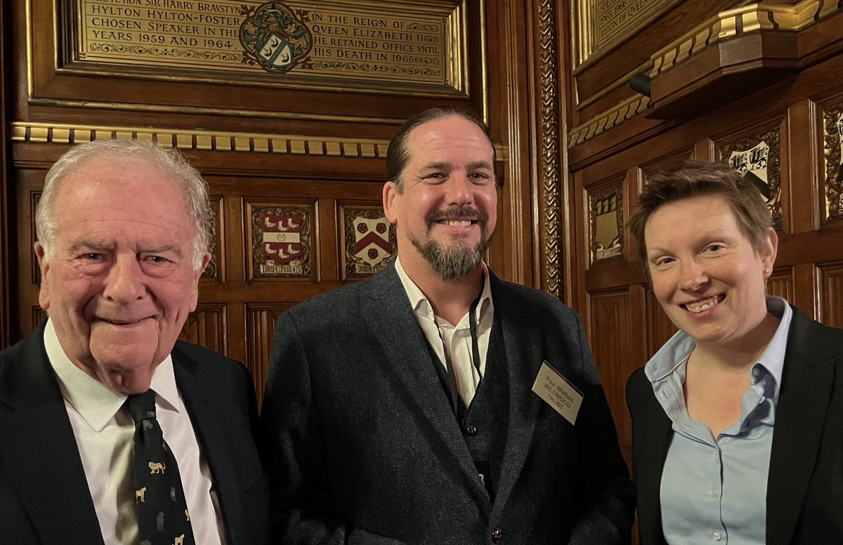 With @tracey_crouch MP and Paul Whitfield of the Wildwood Trust at the first BIAZA awards ceremony in the Speaker’s House. Congratulations to Wildwood on their nomination. Bisons ‘R Us!