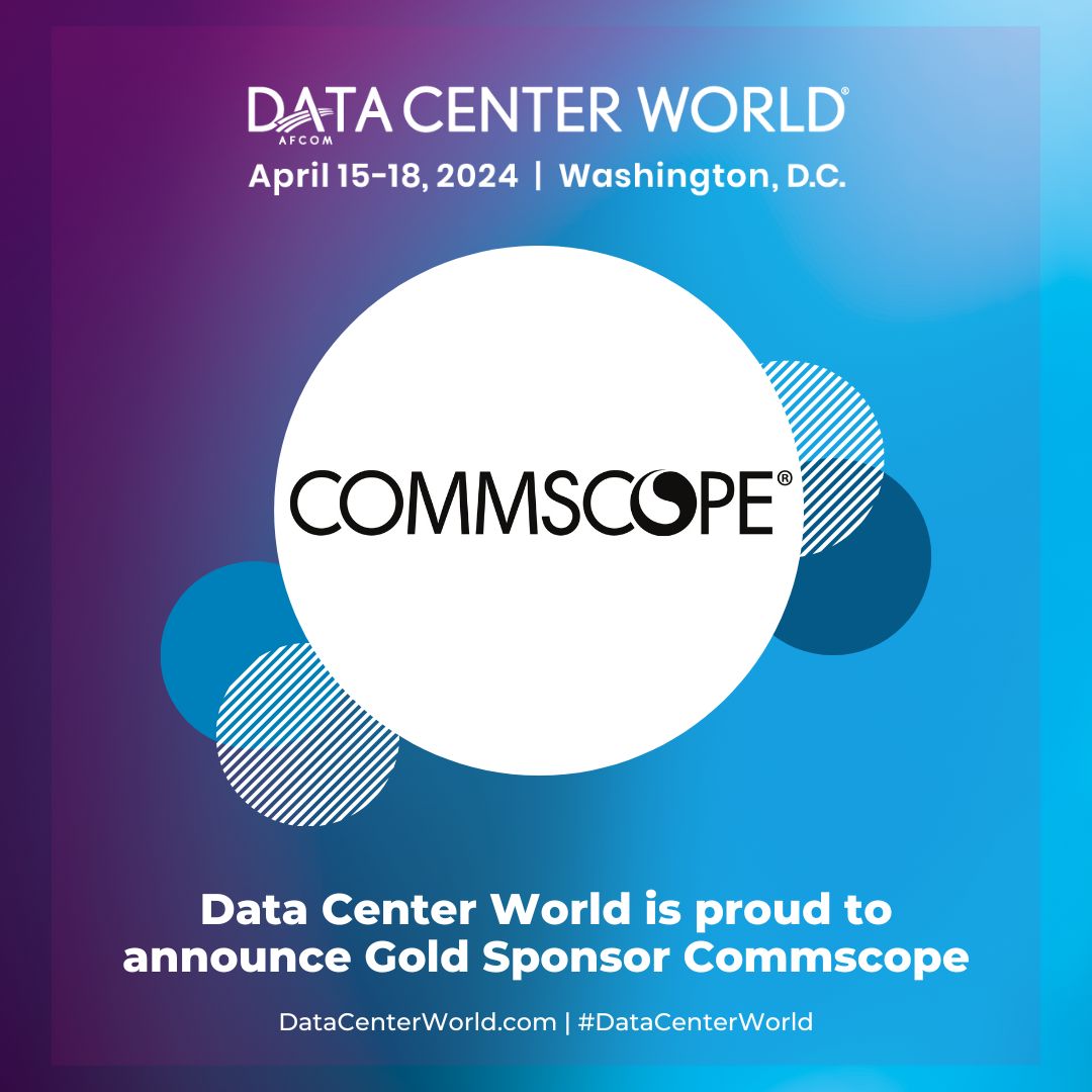 DataCenterWorld's tweet image. Exciting news! We&apos;re pleased to welcome Gold Sponsor @CommScope to #DataCenterWorld 2024! Visit booth #424 to explore their innovative solutions and products. #CommScope #DataCenter #DataCenterTech #DataCenterCooling #DataCenterInfrastructure