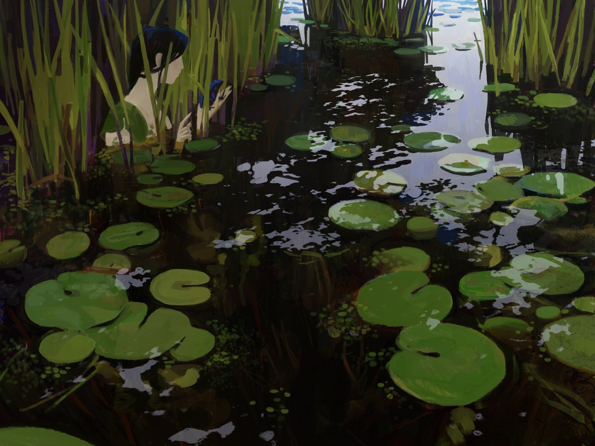 'Pond' A painting from late last year. It was a bit of an experiment for me and turned into my favorite painting of 2023.