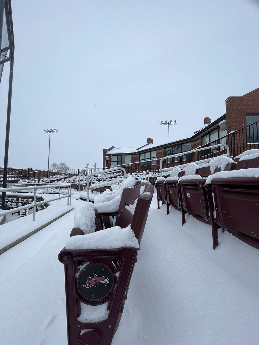 It’s a winter wonderland at THE 6. Cumberland baseball is back in 16 days.