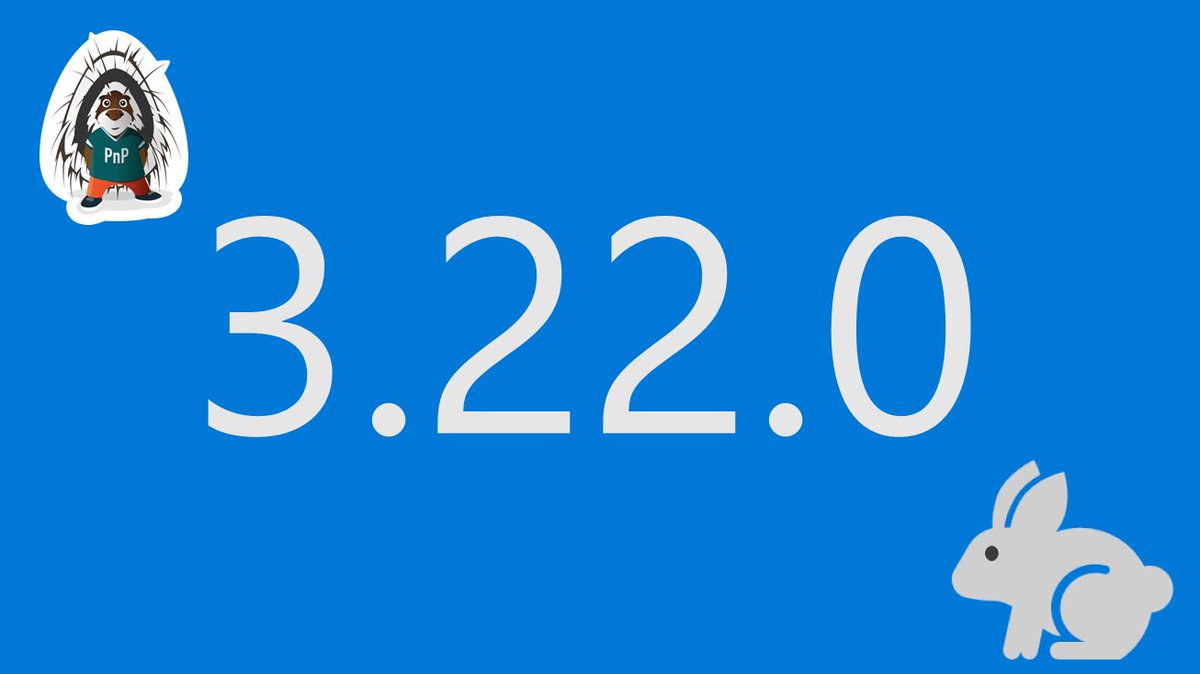 m365pnpjs's tweet image. 🎉Version 3.22.0 of PnPjs just dropped! Not a big release but a fix for NodeJS projects and a bug in our Clone() method. Plus, a couple other small fixes. Check out all the updates in our ChangeLog: github.com/pnp/pnpjs/blob… #PnPjs #Microsoft365Dev #M365PnP #PnPWeekly