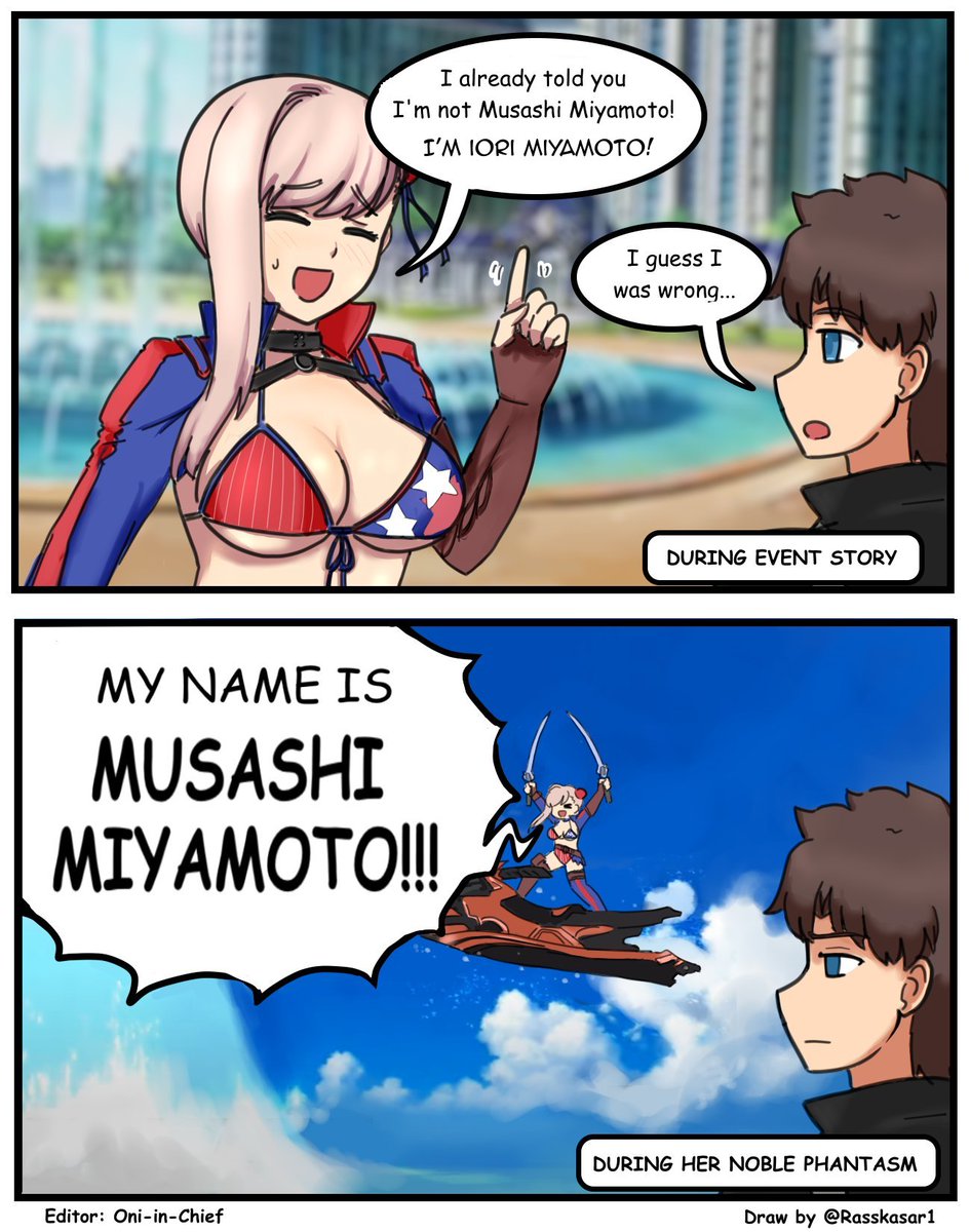 YO SOY MIYAMOTO MUSASHI Y TENGO LAS MEJORES TETAS DE CHALDEAAAAAAAAAAAAAAAA.