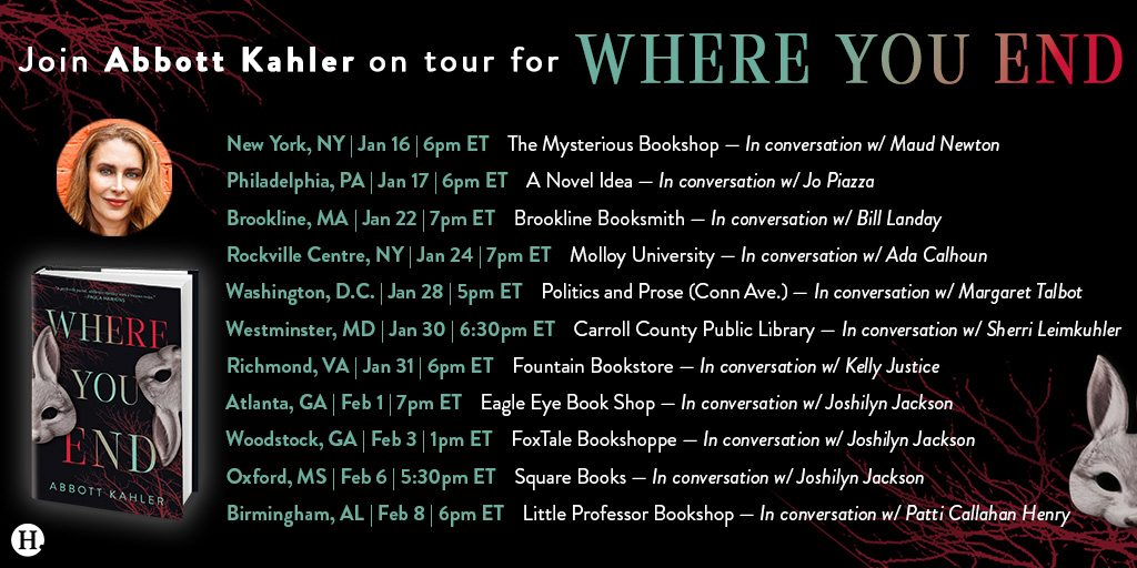 Join @AbbottKahler for the WHERE YOU END tour with @maudnewton, @TheMysterious, @anovelideaphl, @jopiazza, and more! Which city will you visit?