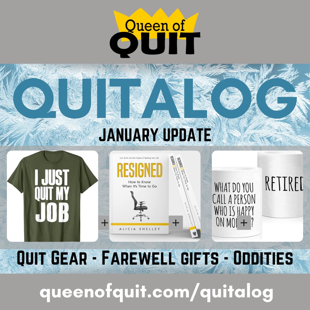 🥶Brrr! We're back online! The Quitalog is back in service, ready to deliver you the chilliest of chill office junk and totally cool quit gear. Come shop with us on this cold, icy January weekday and get your quit on!🥶
❄️queenofquit.com/quitalog/❄️