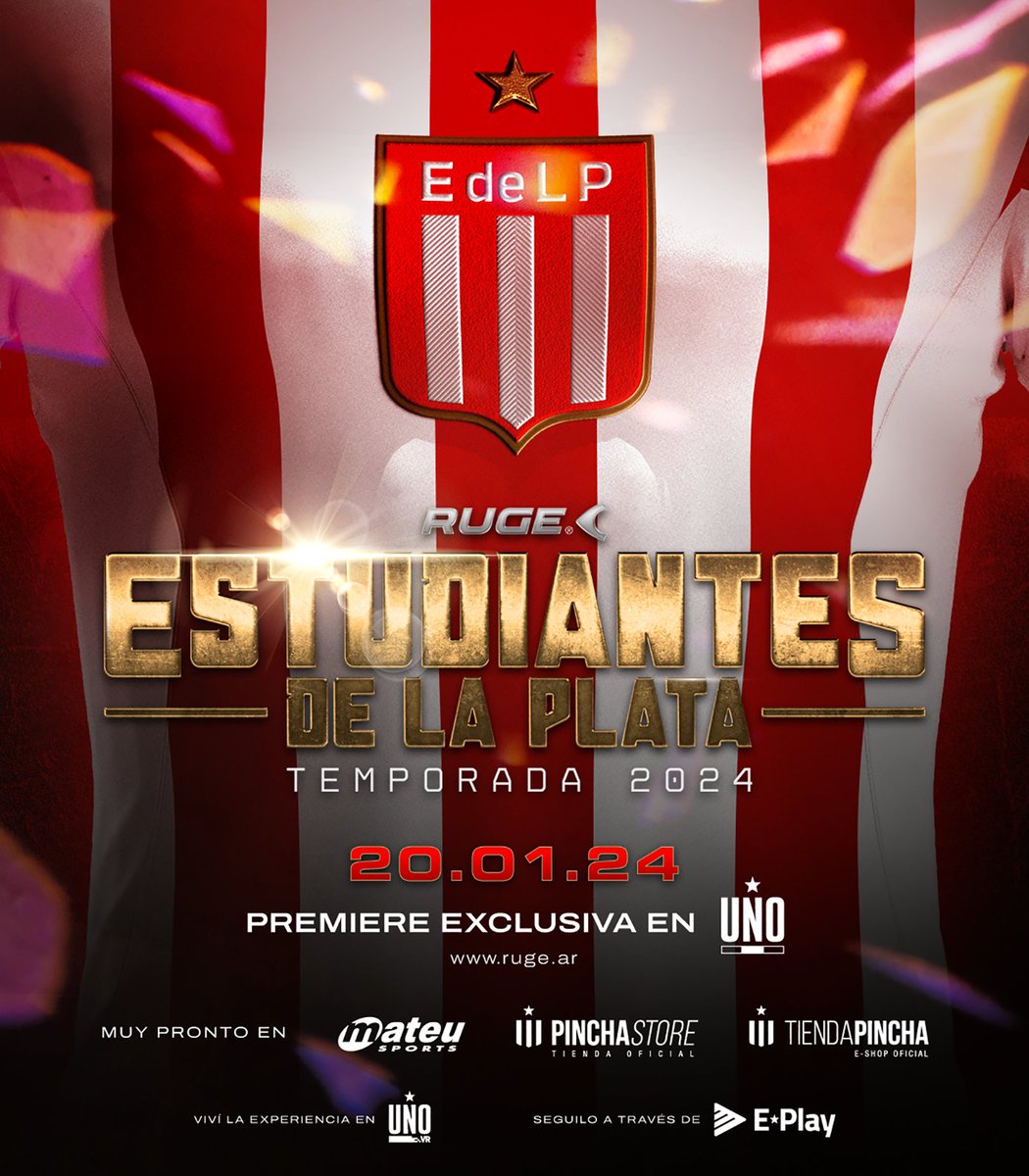 Próximamente... 🍿

#RUGE #RevoluionáElJuego #Temporada2024 #Premiere #EDELP #ElPinchaRuge #QueNoSeFiltre