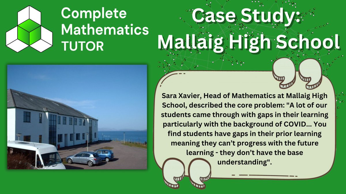 As schools across the UK, including Mallaig High School, face closures due to snow, we're inspired by Sara’s success story using TUTOR for remote learning.
completemaths.com/more/case-stud…