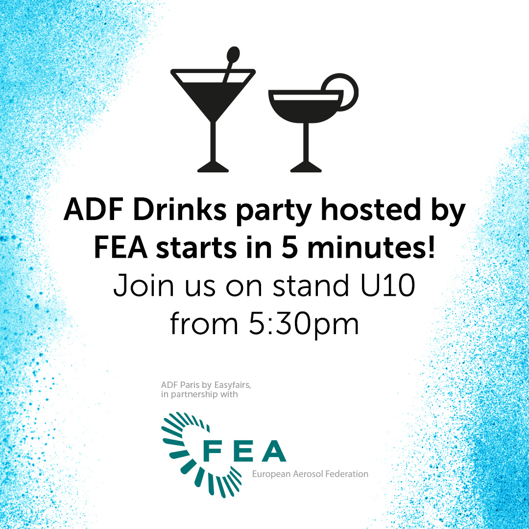 The ADF Drinks party hosted by FEA starts in 5 minutes! Join us on stand U10  for some complimentary champagne 🥂. 

#ppw #parispackagingweek #adfparis #pcdparis #pldparis #packagingpremière #skincare #beauty #health #brandidentity #packaging #label #design #luxury #premium