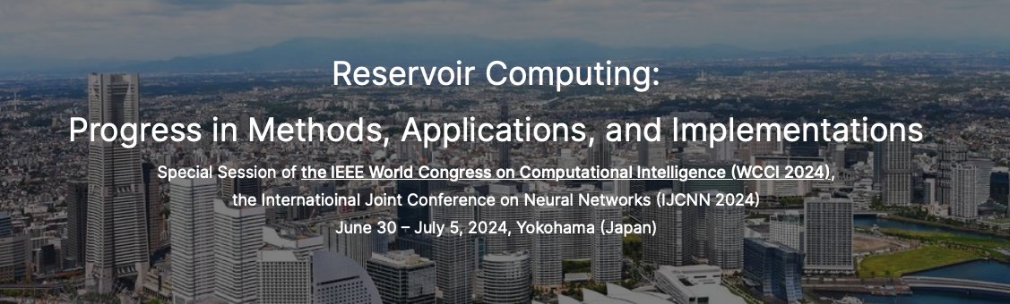 🚨 Deadline Extended! 🚨 
Submit your paper to the Reservoir Computing Session at IEEE WCCI 2024! 
📆 New Deadline: Jan 29, 2024 
🔍 Topics include Advanced RC Models, Edge AI, Neuromorphic Systems 
🔗 dyn.web.nitech.ac.jp/en/wcci2024_ss…
#AI #NeuralNetworks #ExtendedDeadline #WCCI2024