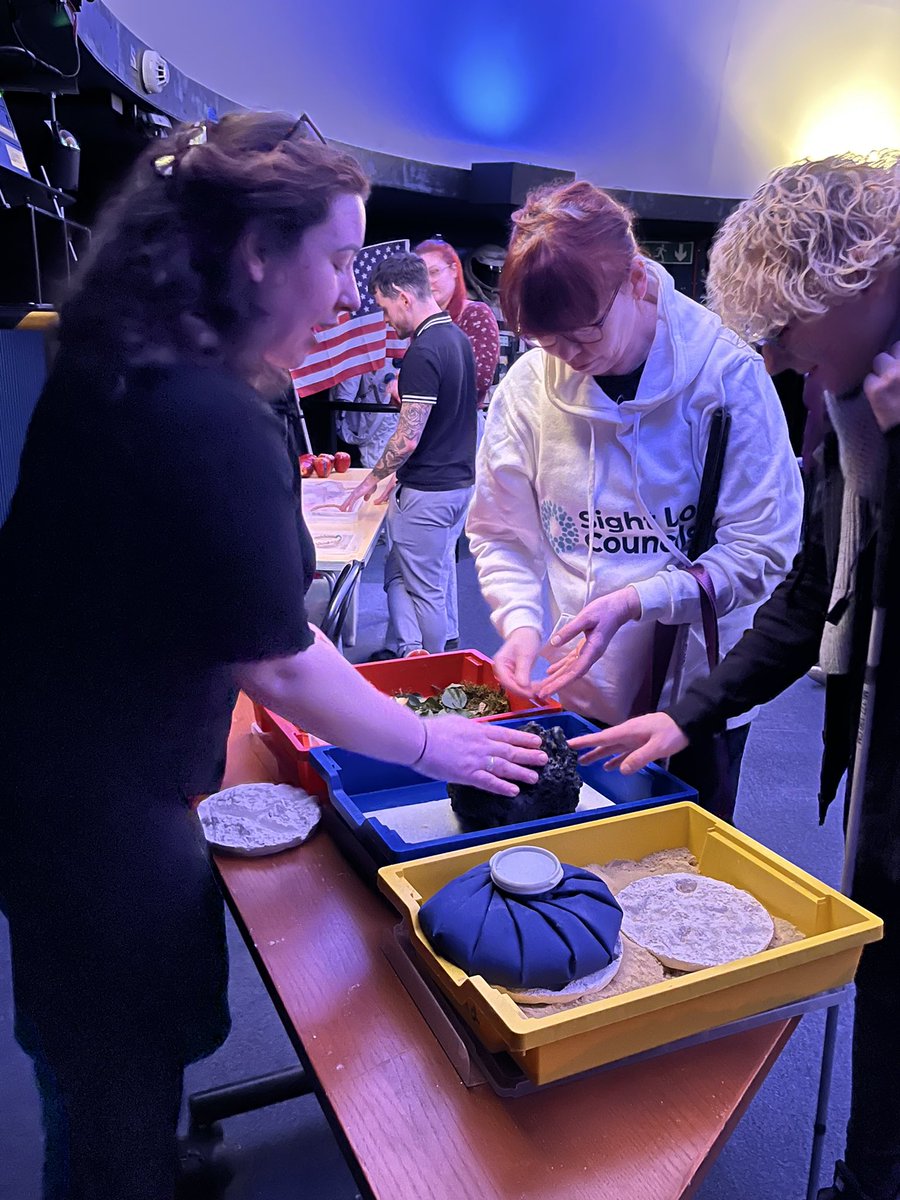 barton_kell's tweet photo. 2/2 through touch, sound, heat, cold and weight we gained a better understanding of the planets and gravity in a very ‘hands on’ way meaning that everything was presented without the need to see.

We love working on this project with the museum 👍

#MakeArtsAccessible https://t.co/TDpkcGru2Z