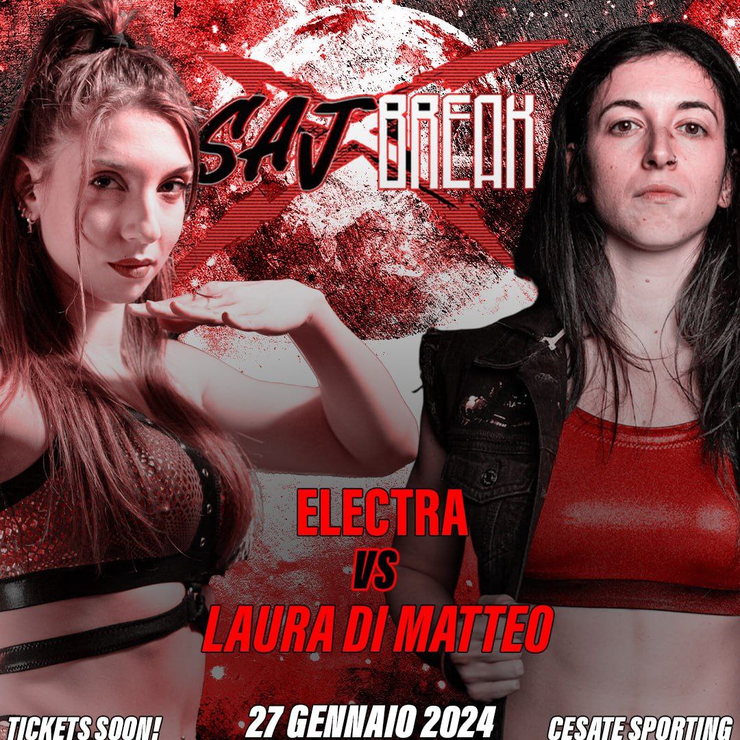 ELECTRA VS LAURA DI MATTEO 🇮🇹 Uno scontro imperdibile per tutti i fan del wrestling femminile che determinerà la migliore in Italia. 🎫 linktr.ee/squashajobberp…
