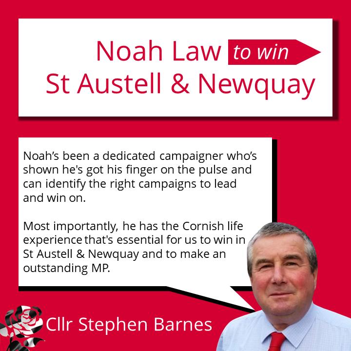 Besides the support of the @CoopParty, 4 major @labourunionsuk and @SocialistSocs, I'm proud to have the endorsement of many of @UKLabour's excellent Cornwall & Plymouth Councillors. 

1st among them Cllr Barnes who I've campaigned together with for @CRHLabour. Thank you Stephen!
