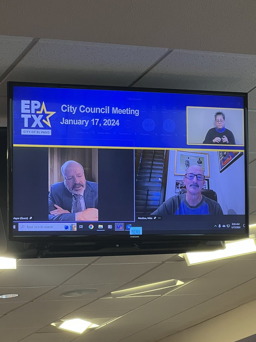 Former MLB player and prolific pitching coach, Mike Maddux, joined today’s City Council meeting. The Council declared a day in his name, and he’ll be honored at this Saturday’s UTEP basketball game.