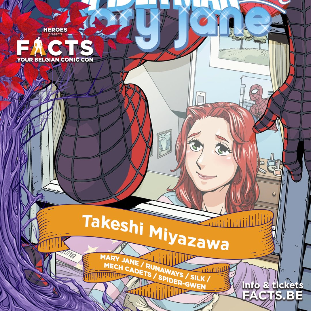 🎨 Another great #ArtistAlley addition: Takeshi Miyazawa (@takmiyazawa)! ✏️ Ask for a sketch of the #SpiderVerse, #MsMarvel, or other characters, and go home a happy camper. 🤝 Meet them at FACTS, on April 6-7, in Flanders Expo, Ghent! 🎟️ Tickets & info: facts.be