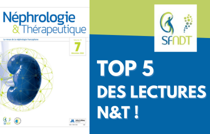 🏅Retrouvez les 5 articles de <a href="/NephrolTherap/">Nephrologie & Therapeutique</a> les plus lus en 2023 ?
🎁Ils sont accessibles pour tous jusqu'au 11/02 sur le site nephrologie-therapeutique.fr
Pas encore abonné ?
Adhérez à la SFNDT, l'abonnement numérique est inclus, et vous ne manquerez aucun article en 2024 👍