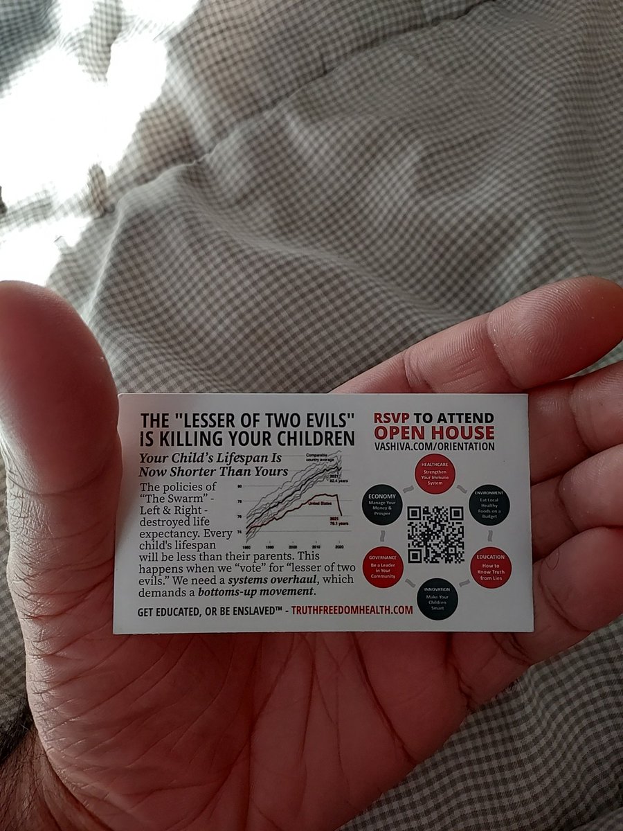 NickofTime925's tweet image. The solution is clear!!! 
Vashiva.com/orientation 
#ShatterTheSwarm 
#GetEducated
#OrBeEnslaved
#Shiva4President
#OneCard
#OneFlyer
#OneBallotSignature
#OnePerson 
#AtATime