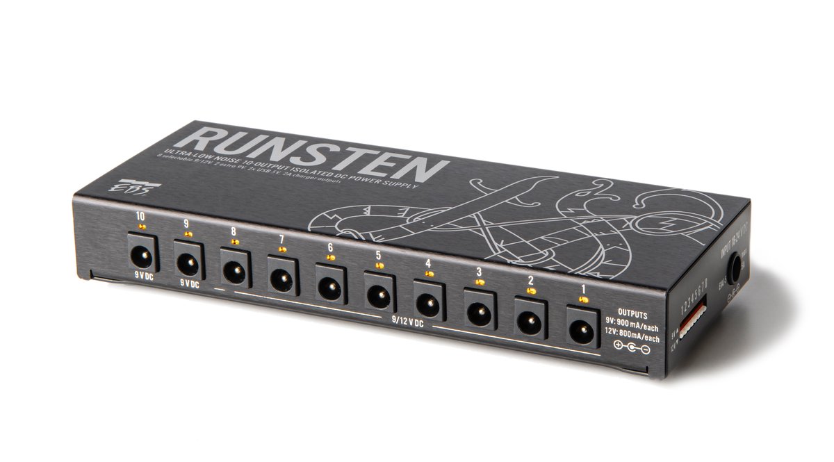 Early release @NAMMShow news from @ebssweden  

'EBS is proud to announce the launch of RUNSTEN at the NAMM Show 2024, a groundbreaking DC power supply for pedalboards designed to meet the increasing demands of today’s musicians for power, flexibility, and portability.

#bassgear