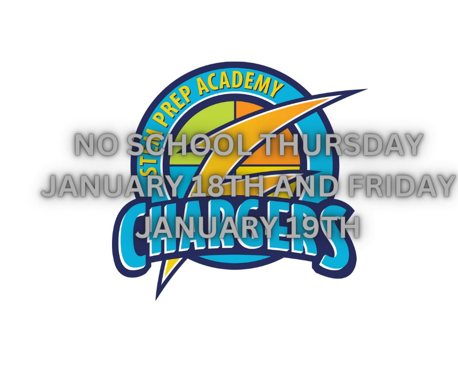 STEM PREP FAMILIES,

Due to inclement weather and hazardous road conditions both Middle School and High School will be closed tomorrow January 18th and Friday , January 19th. If weather permits we will resume normal hours Monday, January 22nd . Stay Safe and Warm!