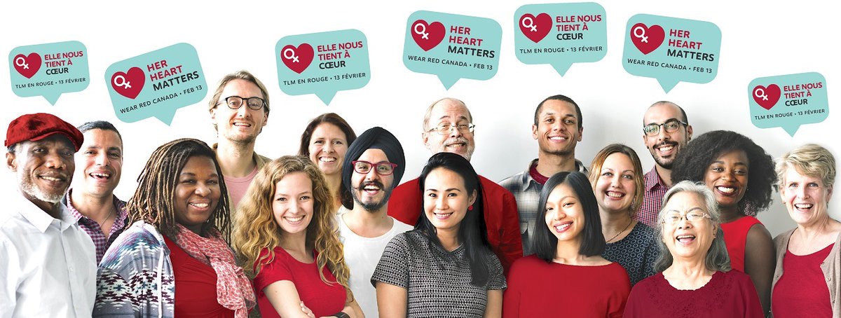 What happens on Feb 13 for #WearRedCanada? Here are some ways you can participate: 

➡️Wear RED and post your pics with #HerHeartMatters &amp; #WearRedCanada 

➡️Register for the WRC Movement Challenge: bit.ly/WRCMvmtChall

➡️Plan or attend an event: wearredcanada.ca/upcoming-events