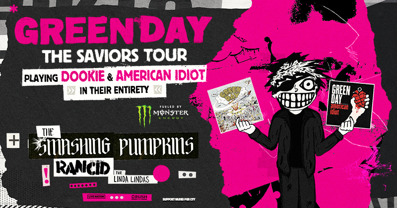Big news Detroit! 🚨 @GreenDay will be performing both ‘Dookie’ & ‘American Idiot’ albums in their entirety for the first time ever on tour this summer, along with fan favorites & cuts off the new album 🤯 Live at @ComericaPark on Sept 4, get your tix now: bit.ly/47pMjjT