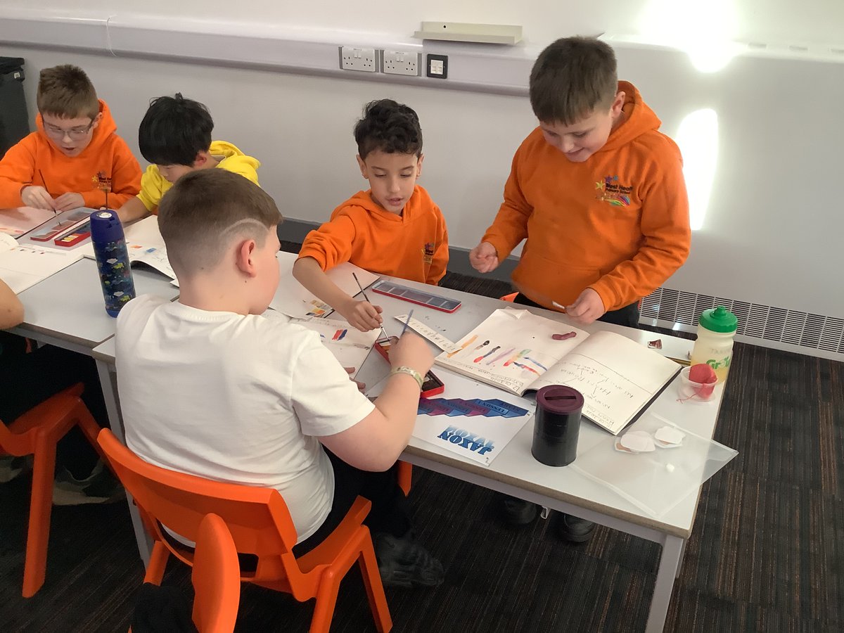 westheathprim's tweet photo. Lovely art lesson today in #WHPSClass8. They experimented with watercolour combinations in preparation for beginning their final piece in a couple of weeks. #WHPSArt https://t.co/SeOhBi9KOu