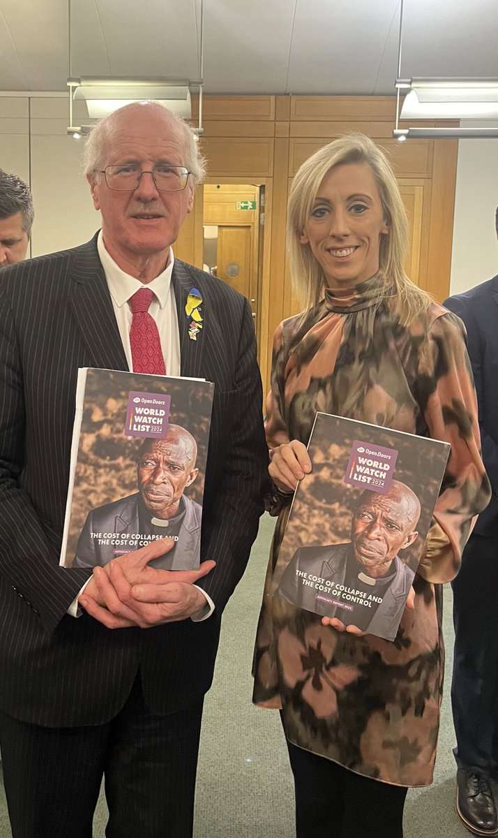 It was an honour to attend the launch of the @OpenDoorsUK World Watch List 2024 in Westminster. 365 mill Christians around the world face high levels of persecution&discrimination for their faith in Jesus. I will always be a voice for these courageous men,women&children. 🙏✝️