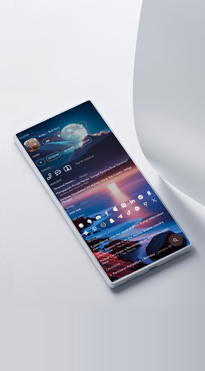 homescreenvibes's tweet photo. Hello!
📍AIO Launcher
📍Lunar Serenity 7 from Lunar Serenity Category WallRio @TeamShadowST
📍Lena presets (01) @One4Studio
📍Lena White icon pack @One4Studio
📍HS2i temp by @nalankang1
#android #withAIOlauncher #wallpapers #personalisation #widgets #tools #icons #HS2i https://t.co/pJuTxuMPCR